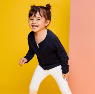 OLD NAVY 女幼童纯棉针织开衫