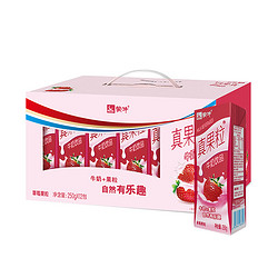 MENGNIU 蒙牛 真果粒草莓果粒 250g*12盒 *5件