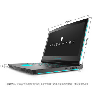 ALIENWARE 外星人 17 R5-R3768B 17.3英寸笔记本电脑 (2560 x 1440、黑色、GTX1080 8G、16GB、256GB+1TB、i7-8750H、17.3英寸)