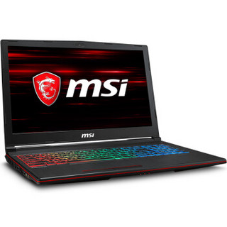 MSI 微星 GP63 8RE-006CN 15.6英寸 笔记本电脑 (黑色、酷睿i7-8750H、8GB、128GB SSD+1TB HDD、GTX 1060 6G)