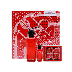 HERMES 爱马仕 绯红火参血色大黄套装 （古龙水100ml+7.5ml+香氛皂50g）