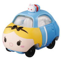 多美日本品牌玩具迪士尼多美卡动漫周边合金小汽车TSUM-TOP-爱丽丝小汽车TMYC851974