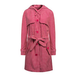 ARMANI EXCHANGE阿玛尼奢侈品女士收腰中长款大衣3ZYK13-YNAEZ REDWHT-0478 XS