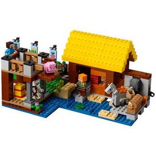  LEGO 乐高 Minecraft 我的世界 21144 农场小屋