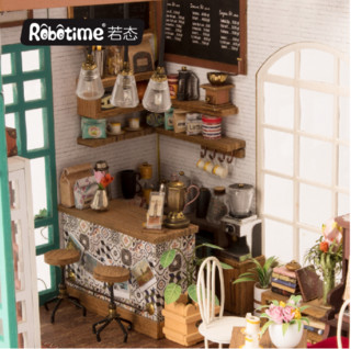 Robotime 若态 小屋模型 DG109  西蒙的时光咖啡店