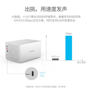  Orico 奥睿科 WSRC3 蜂巢硬盘柜箱 磁盘阵列