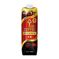 日本直邮 Key coffee 天然水即饮咖啡 无甜味 芳香醇厚 1000ml/瓶 *10件