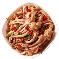 隆洋 冷冻麻辣鱿鱼头 250g 