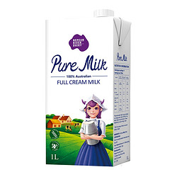尼平河全脂牛奶1L*12 甄喜系列 德国原装进口 整箱 常温全脂纯牛奶 *2件