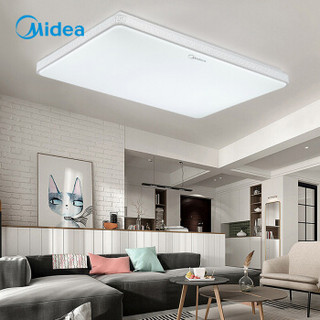 美的 Midea  吸顶灯卧室灯客厅灯遥控器调光调色 简约现代 唯简 112W 长方形