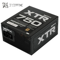 XFX 讯景 XTR750 额定750W 电脑电源 80PLUS金牌全模组