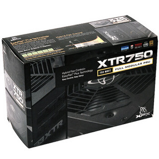 XFX 讯景 XTR750 额定电脑电源 (80PLUS金牌、170*150*86mm、750W)