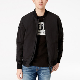 Super Dry 简约款修身长袖外套-黑色 L 黑色