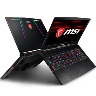 msi 微星 GE63 15.6英寸游戏本 (LCD、1920×1080、黑色、GTX1070 8GB、16GB、1TB+256GB、i7-8750H、15.6英寸)