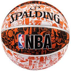 斯伯丁SPALDING 橡胶篮球室内外比赛耐磨7号蓝球 73-722Y+凑单品