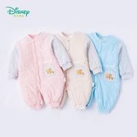 京东PLUS会员：Disney 迪士尼 婴儿夹棉连体衣 *4件