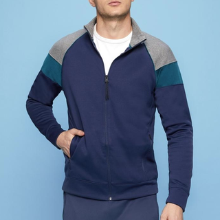 OLD NAVY 347555 男士拼色插肩袖立领夹克