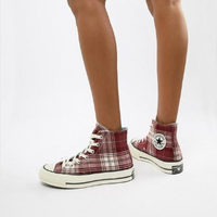 CONVERSE Chuck 70 hi burgundy 女士高帮帆布鞋