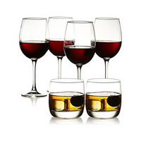 Luminarc 乐美雅 J0935 红酒杯 470ml*4只装+玻璃杯 310ml*2只装