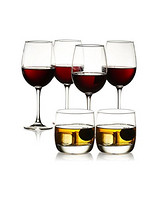 Luminarc 乐美雅 J0935 红酒杯 470ml*4只装+玻璃杯 310ml*2只装