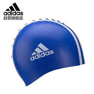 阿迪达斯 adidas 泳帽男士女士硅胶舒适专业竞技降阻防水游泳帽 AY2924