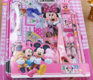 Disney 迪士尼 D01131 文具套装 蓝色/粉色可选