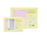 PurCotton 全棉时代 纯棉婴儿纱布浴巾1条+新生儿手帕6条