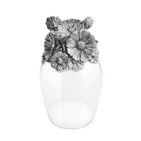 5ive sis 皇家梵诗·手工定制花朵造型 银色红酒杯