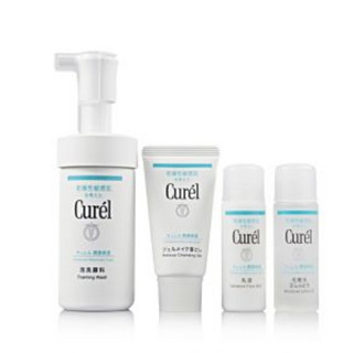 Curel 珂润 浸润保湿体验套装（卸妆啫喱 30g+洁面乳 90ml+化妆水II 30ml+保湿乳液 30ml）