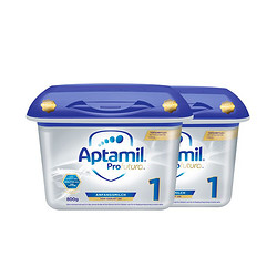 Aptamil 爱他美 新白金版 婴儿配方奶粉 1段 800g 2罐装 