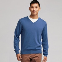 优衣库 UNIQLO 优衣库 413057 男士V领针织衫