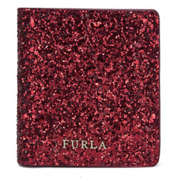 芙拉 FURLA BABYLON 女士系列红色混纺亮片短款钱包 922532 P PR74 S30 RUBY