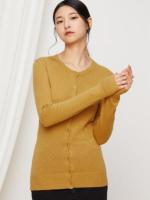 GAP 盖璞 305387 女装|柔软圆领长袖纽扣开衫