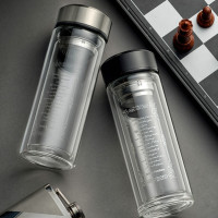 梦尚 双层隔热玻璃杯 300ML