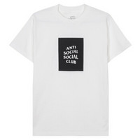 ANTI SOCIAL SOCIAL CLUB ASSC 中性款白色黑土经典字短袖T恤 AST204-M