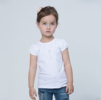 Z-PARIS 女童泡泡袖T恤衫 *3件