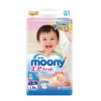 moony 尤妮佳 婴儿纸尿裤 L54片  *3件