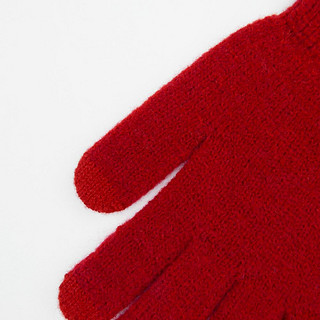 UNIQLO 优衣库 409257 儿童HEATTECH针织手套 (18cm、男童、黑色)