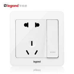 TCL-legrand 罗格朗 逸典 86型五孔带开关双控插座