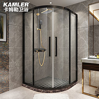 7日0点：KAMLER 卡姆勒 依度YD-H31 定制不锈钢弧扇型淋浴房