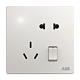 ABB 轩致 AF226 一开五孔带led指示灯插座 *2件