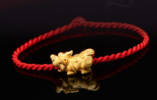 CHOW TAI SENG 周大生 Y0GC0082 貔貅 足金转运珠 1.2g