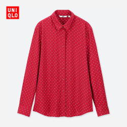 优衣库 女装 花式印花衬衫(长袖) 415568 优衣库UNIQLO
