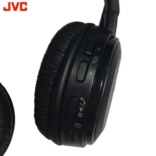 JVC 杰伟世 S38BT 无线蓝牙耳机 (通用、头戴式、 黑色)