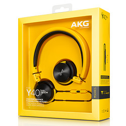 AKG/爱科技 Y40便携头戴式耳机男女通用出街HIFI音乐线控耳机耳麦