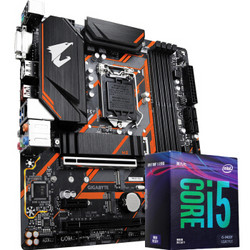 intel 英特尔 酷睿 i5-9400F CPU处理器 GIGABYTE 技嘉 B365M AORUS ELITE “小雕” 主板