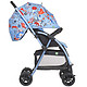 小龙哈彼（HAPPYDINO）婴儿车铝合金车架高景观可坐可躺婴儿推车双向避震单手折叠宝宝儿童手推车 全蓬蓝色LC699-QS608 双向可推-棉垫可拆卸