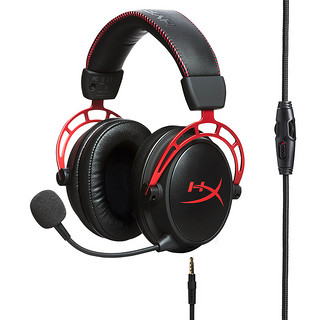 HYPERX Cloud Alpha 阿尔法 耳罩式头戴式有线耳机 黑红色 3.5mm