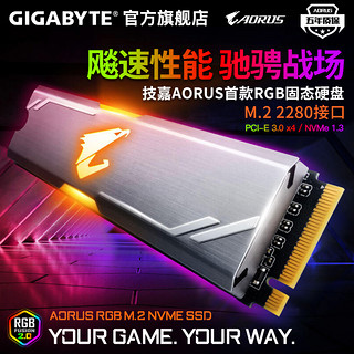 GIGABYTE 技嘉 AORUS RGB M.2 NVMe 256GB 固态硬盘