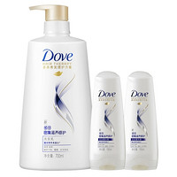  Dove 多芬 密集滋养套装（洗发乳700ml+护发素195ml*2瓶） *2件